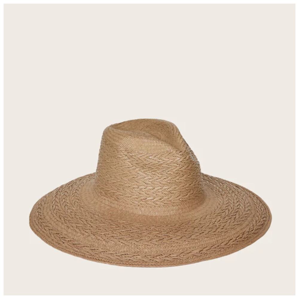 Veronica Beard Freya Women's Mahogany Taupe Redwood Hat Sz S/M